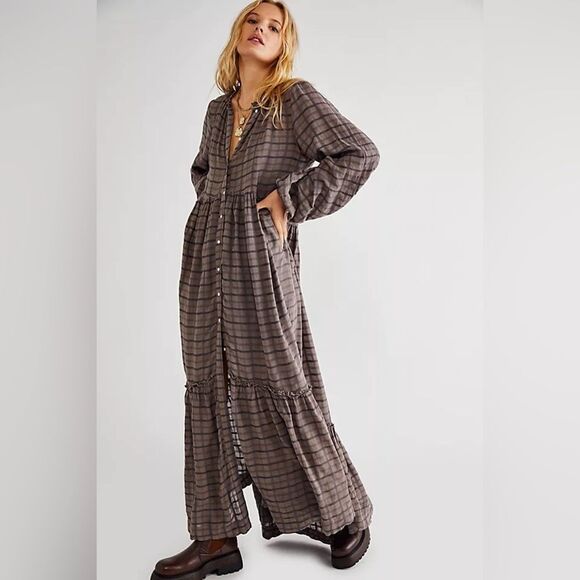 Free People Edie Maxi Dress in Horseshoe - Picture 5 of 15